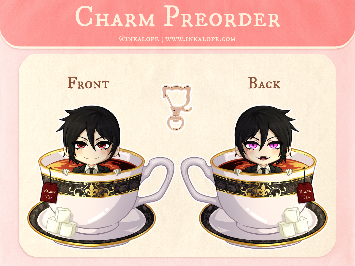 Black Butler Charms Preorder