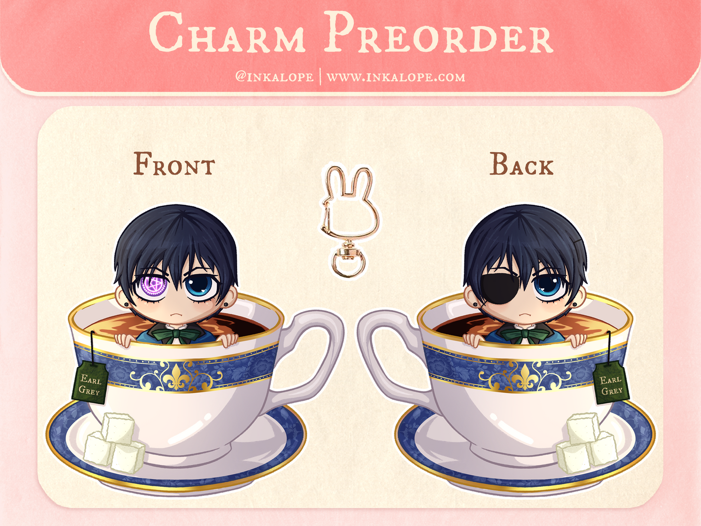 Black Butler Charms Preorder