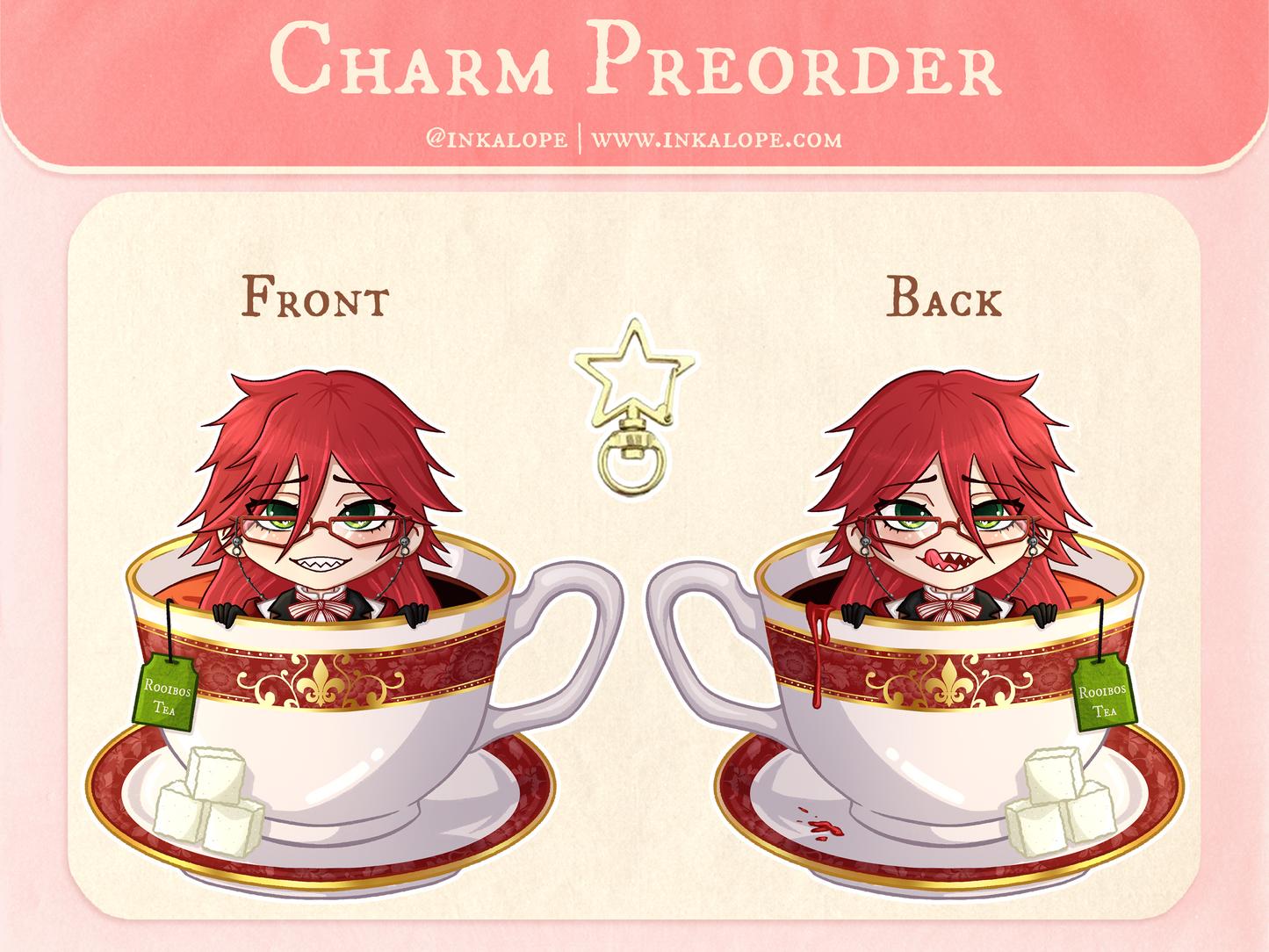 Black Butler Charms Preorder