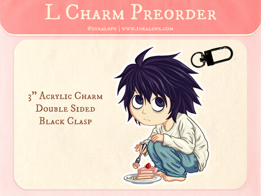 Death Note L Charm - Inkalope