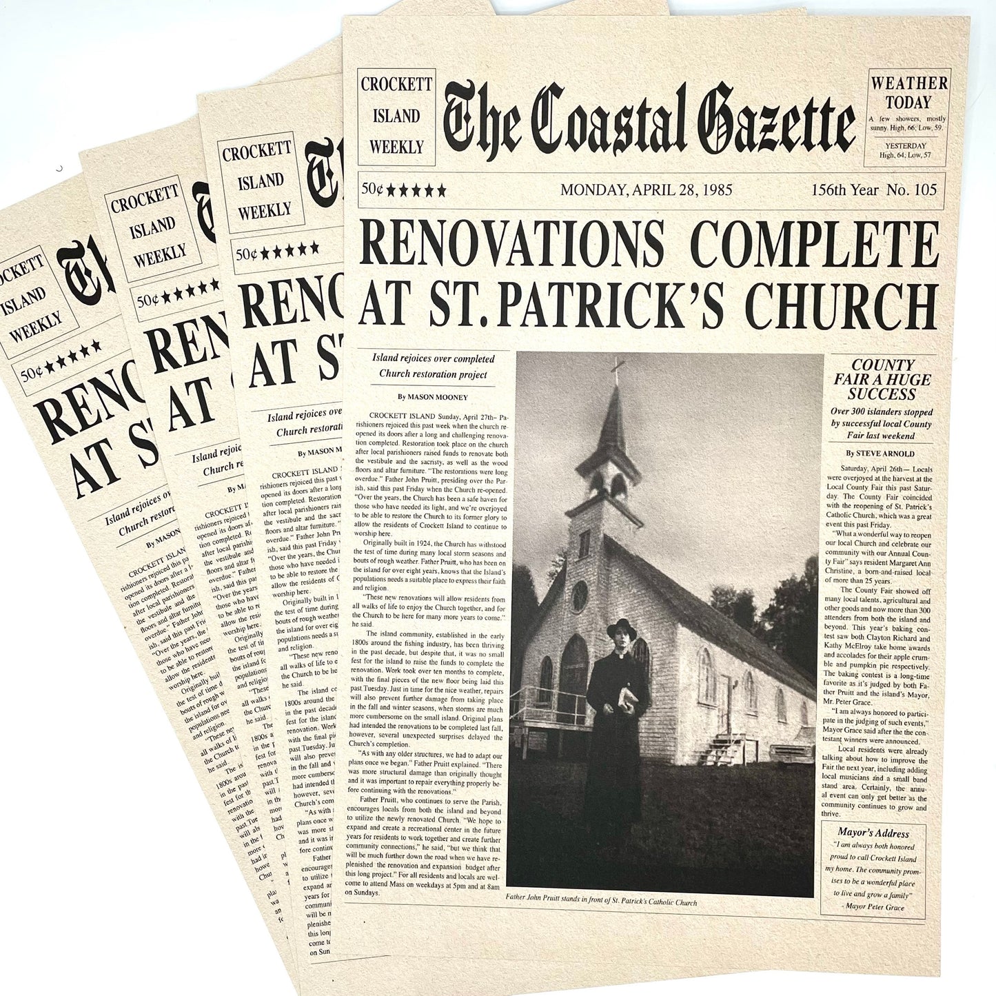 Midnight Mass Newspaper Poster Print - Inkalope