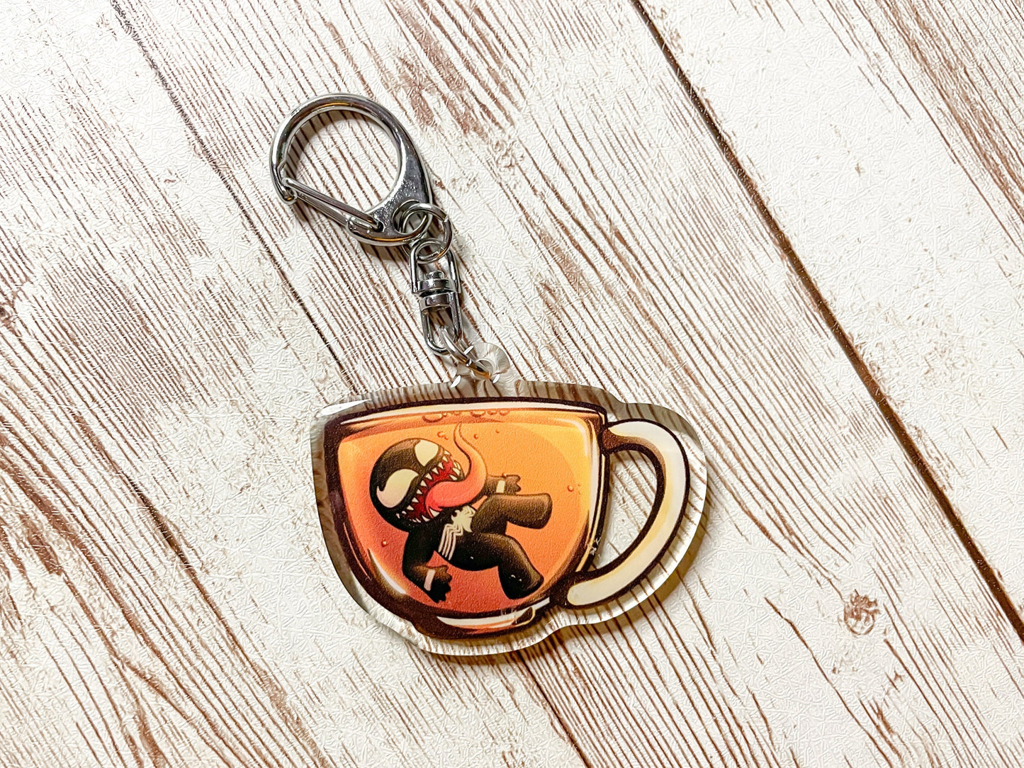 Symbiote Tea Keychains - Inkalope