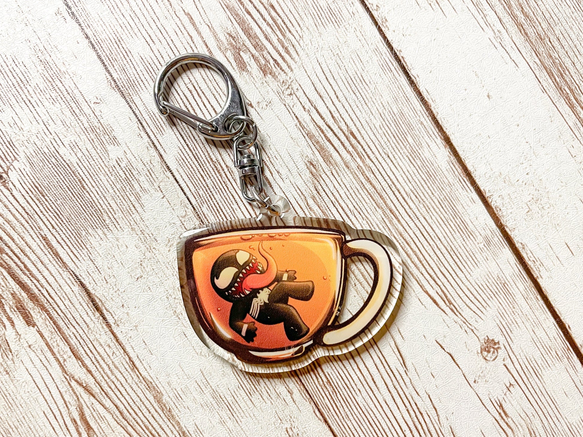 Symbiote Tea Keychains - Inkalope