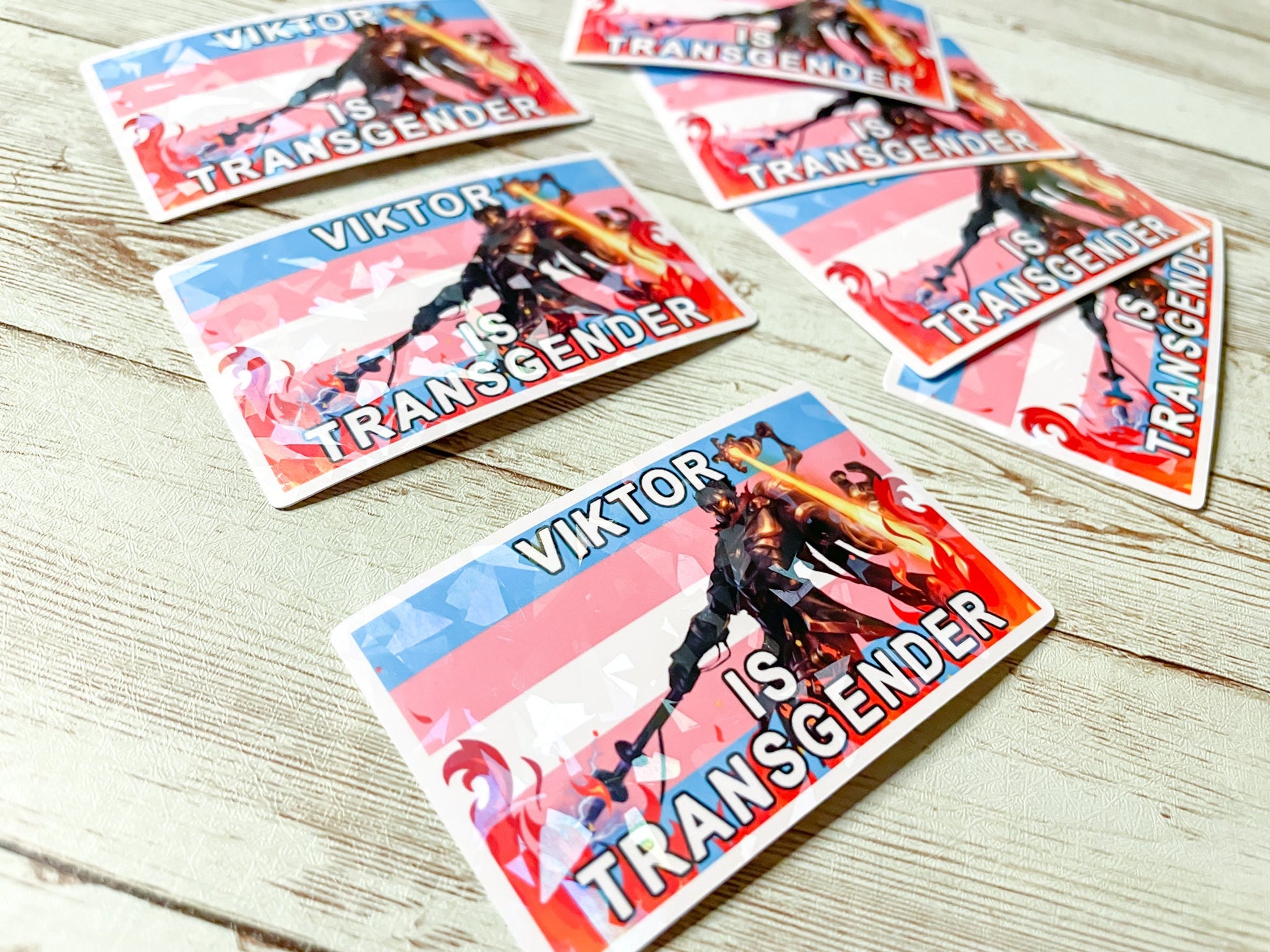 Viktor Transgender Sticker Preorder - Inkalope