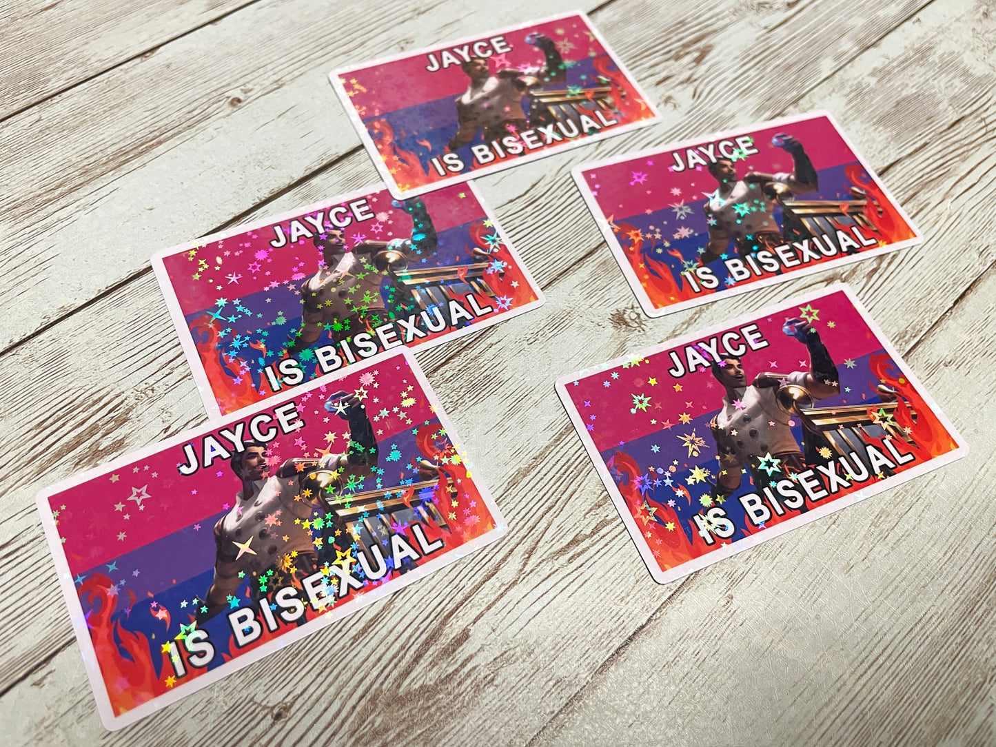 Jayce Bisexual Sticker - Inkalope