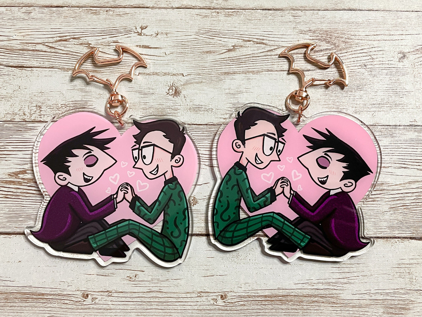 Ed and Oswald Keychain - Inkalope