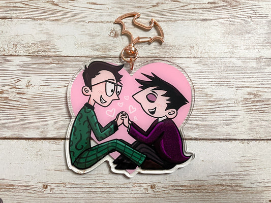 Ed and Oswald Keychain - Inkalope