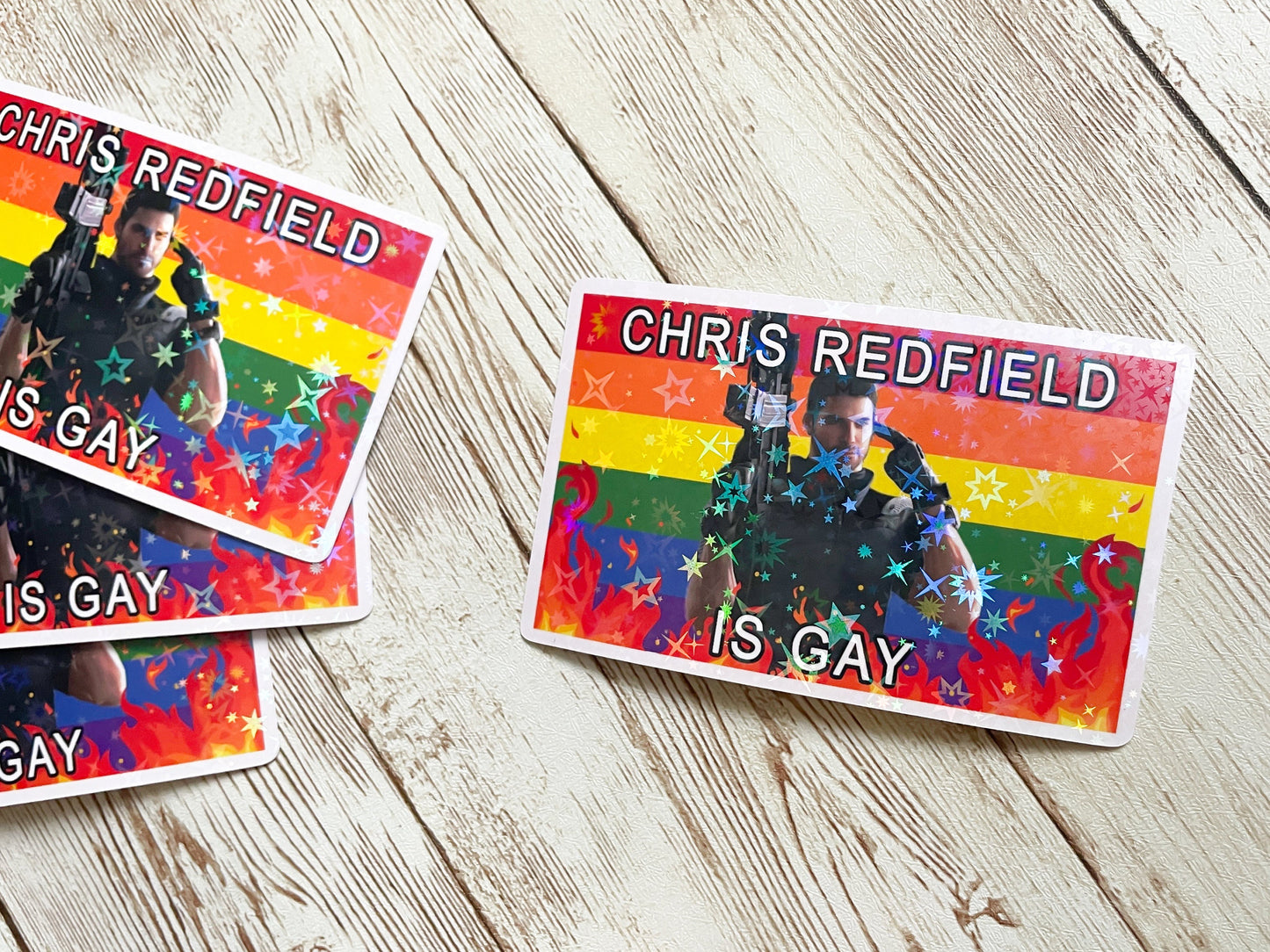 Chris Redfield Gay Sticker