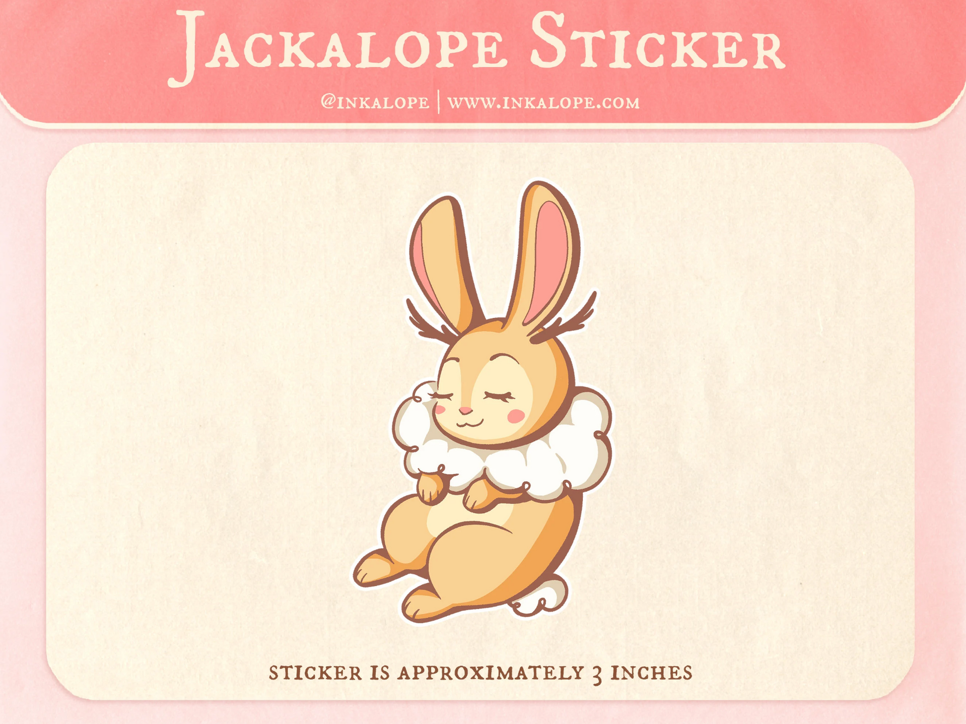 Jackalope Sticker - Inkalope