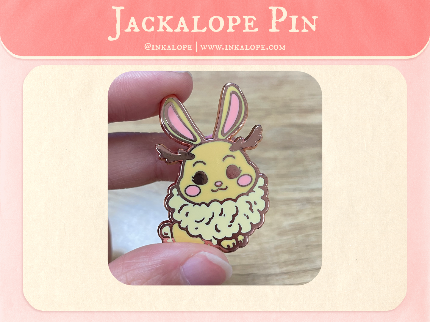 Jackalope Hard Enamel Pin