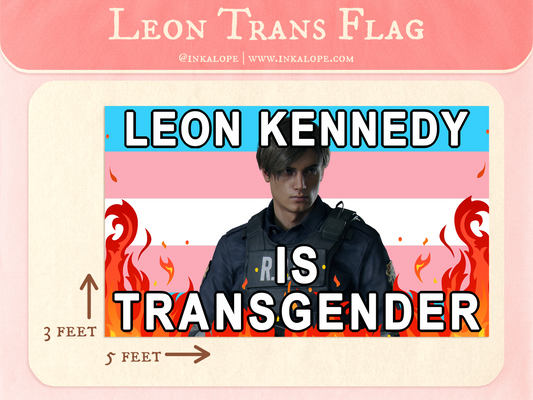 PREORDER Leon Kennedy Transgender Flag